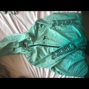 Turquoise PINK Windbreaker